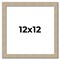 12x12 Thin Barnwood Picture Frame with UV-Resistant Acrylic & Acid Free Backing, Available in 2 Paint Finishes - Grey and Black